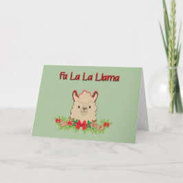 Tarjeta Festiva Fa la llama