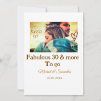 Fabuloso aniversario de 30 años añadir fecha de fo