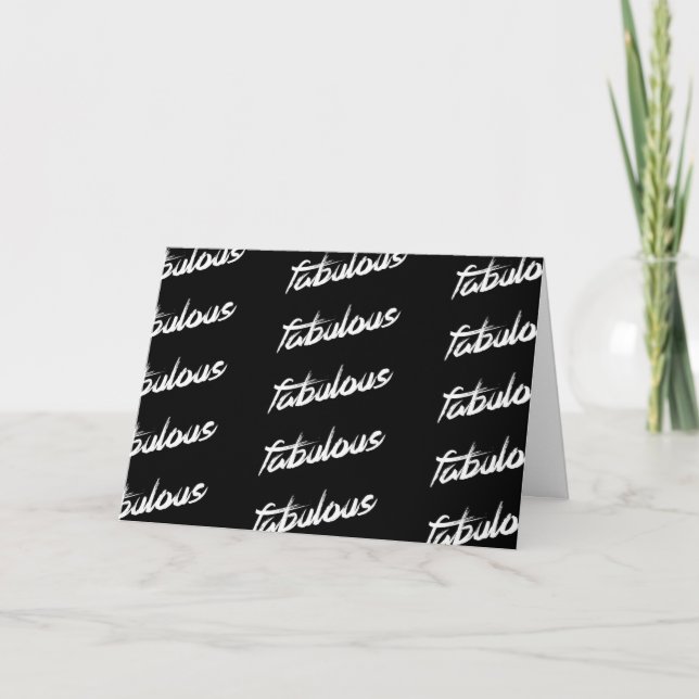 TARJETA FESTIVA "FABULOSO" ES CÓMO SERÁN "NUESTROS NAVIDADES" (Anverso)