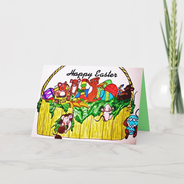 TARJETA FESTIVA FÁCIL, CARTA DE CANDIDATO DE ROBLE DE MICE (Anverso)