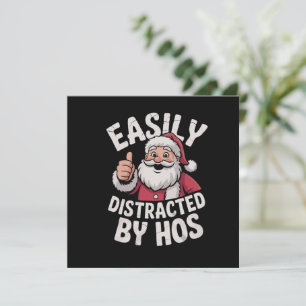 Tarjeta Festiva Fácilmente Distraído por el Divertido Fiesta de Na