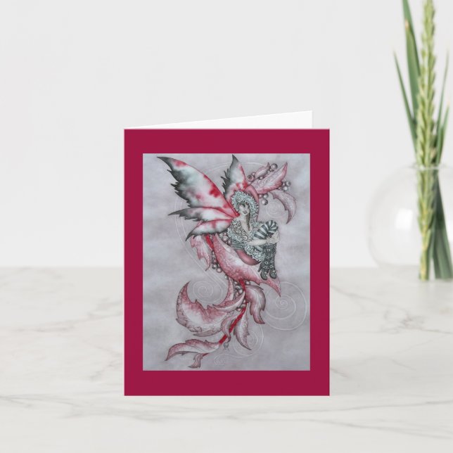 Tarjeta Festiva Faery de Yule (Anverso)