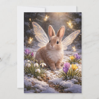 Tarjeta Festiva Fairy Easter Bunny