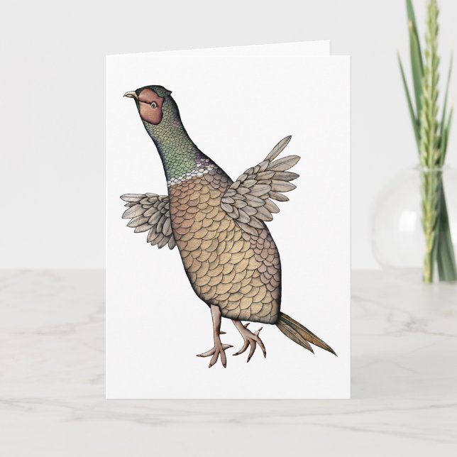 Tarjeta Festiva Faisán (Anverso)