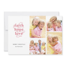 Faith Hope Love Collage de fotos Family Navidades