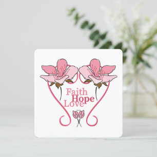 Tarjeta Festiva FaItH, HoPe y LoVe