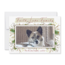 Faith Love Family Festive Pine Branch Navidades