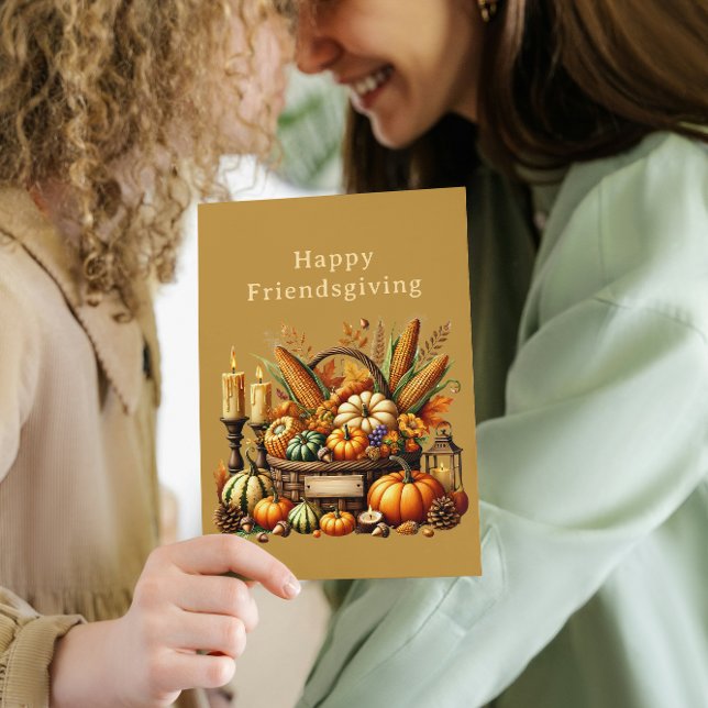 Tarjeta Festiva Fall Food Bounty Friendding Card (Subido por el creador)