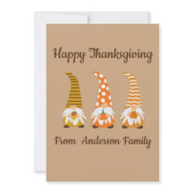 Fall Gnomes Feliz Día de Acción de Gracias