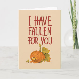 Tarjeta Festiva Fallen Por Usted Divertido El día de San Valentín
