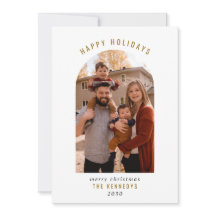 Familia Arch Moderna Fotografía Felices Fiestas Na
