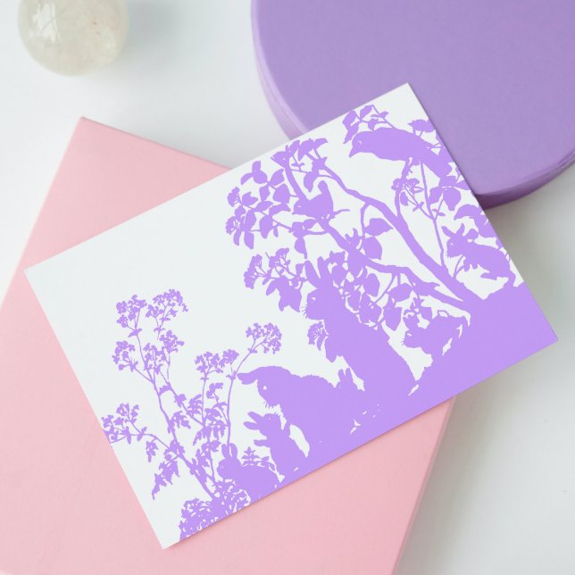 Tarjeta Festiva Familia Bunny (Subido por el creador)