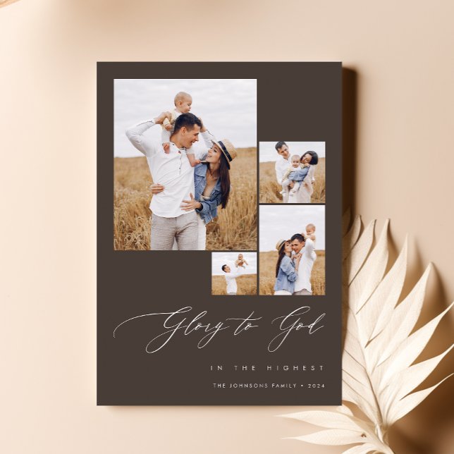 Tarjeta Festiva Familia cristiana moderna Navidades de fotografía  (Subido por el creador)