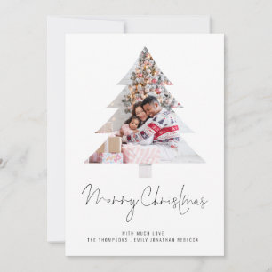 Tarjeta Festiva Familia de árboles Foto 2026 Calendario Feliz Navi