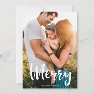 Tarjeta Festiva Familia de Collages de fotos de superposición de s