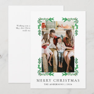 Tarjeta Festiva Familia de Navidades de tramas de biznos 1 foto