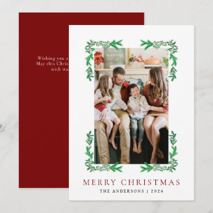 Tarjeta Festiva Familia de Navidades de tramas de biznos 1 foto