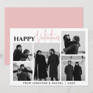 Tarjeta Festiva Familia día de San Valentín de amor simple elegant