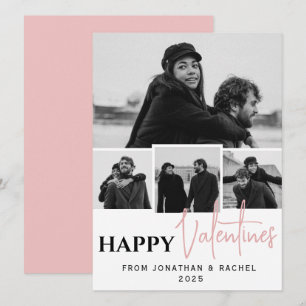 Tarjeta Festiva Familia día de San Valentín de amor simple elegant