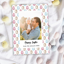 Tarjeta Festiva Familia Happy Easter Photo