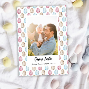 Tarjeta Festiva Familia Happy Easter Photo