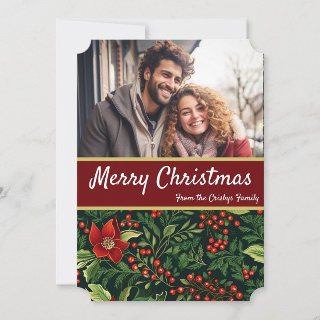 Tarjeta Festiva Familia navidades Berries (Anverso)