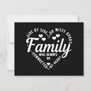 Tarjeta Festiva Familia Que Coincide Con La Familia De Camisas Sie