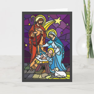 Tarjeta Festiva Familia santa