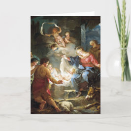 Tarjeta Festiva Familia Santa Nativa Foto Navidades religiosos