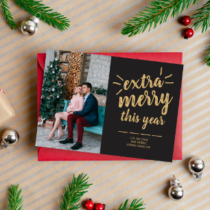 Tarjeta Festiva Family Happy Holidays Christmas Photo Card