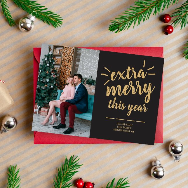 Tarjeta Festiva Family Happy Holidays Christmas Photo Card (Subido por el creador)