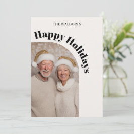Tarjeta Festiva Family Photo Christmas Card | Happy Holidays