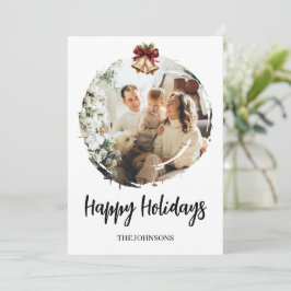 Tarjeta Festiva Family Photo Christmas Card | Happy Holidays
