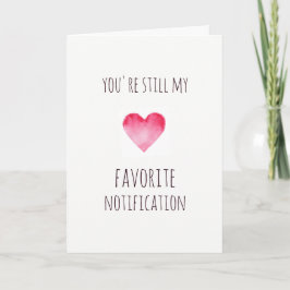 Tarjeta Festiva Famosa notificación favorita San Valentín