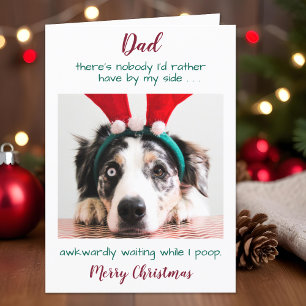 Tarjeta Festiva Famoso Mascota Personalizado Foto Perro Papá Feliz