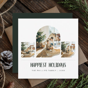 Tarjeta Festiva Famosos Navidades de fotografía de Arch Green