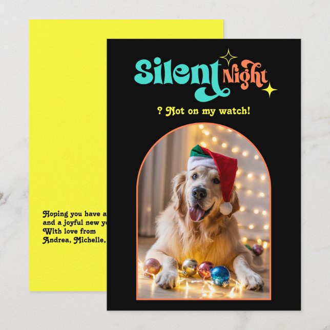 Tarjeta Festiva Famosos Navidades de perros Mascotas de Hip Holida (Anverso / Reverso)