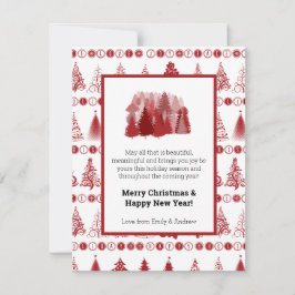 Tarjeta Festiva Fancy Christmas Tree Holiday Card