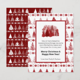 Tarjeta Festiva Fancy Christmas Tree Holiday Card