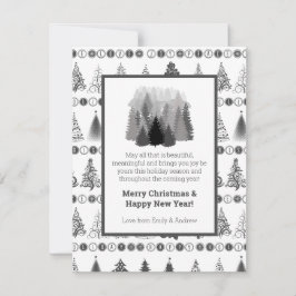 Tarjeta Festiva Fancy Christmas Tree Holiday Card