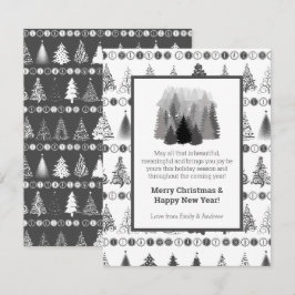 Tarjeta Festiva Fancy Christmas Tree Holiday Card