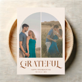 Tarjeta Festiva Fancy Vintage Thankending