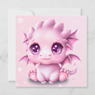 Tarjeta Festiva Fantasía cutánea y adorable: teoría del bebé rosad