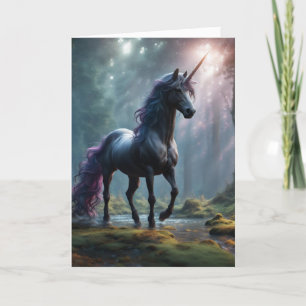 Tarjeta Festiva Fantasía de Unicorn