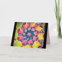 Fantasía del fractal (tarjeta)