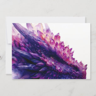 Tarjeta Festiva Fantasía Mística Ametista Crystal Dragon Bestia