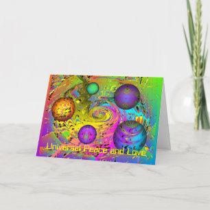 Tarjeta Festiva Fantasía Saludo de feriado universal