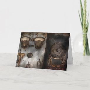 Tarjeta Festiva Fantasía - Un tributo al Steampunk