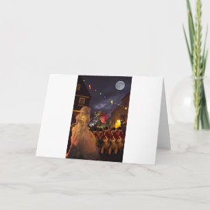 Tarjeta Festiva Fantasma de Charles Dickens más allá