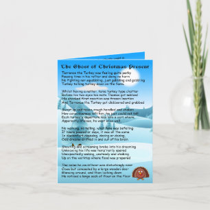 Tarjeta Festiva Fantasma del presente navideño